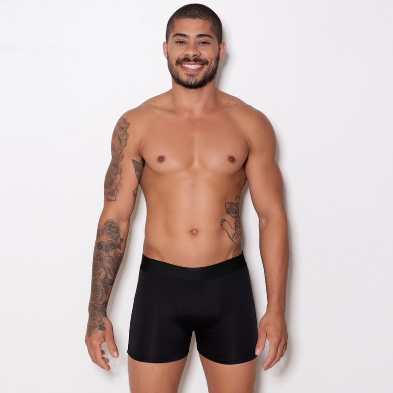 Cueca Boxer Microfibra Lisa: Maciez para o Dia a Dia!