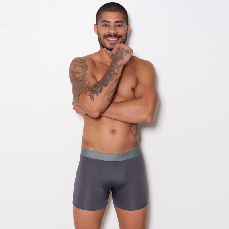 Cueca Boxer Microfibra Lisa: Maciez para o Dia a Dia!