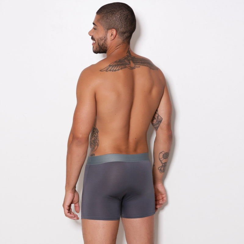 Cueca Boxer Microfibra Lisa: Maciez para o Dia a Dia!