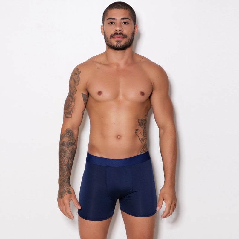 Cueca Boxer Microfibra Lisa: Maciez para o Dia a Dia!