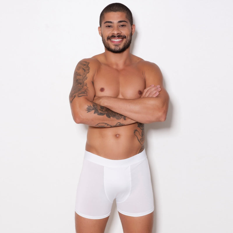 Cueca Boxer Microfibra Lisa: Maciez para o Dia a Dia!